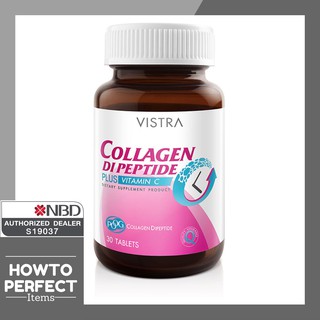 ภาพขนาดย่อของภาพหน้าปกสินค้าVistra Collagen Di Peptide Plus Vitamin C dipeptide ( Di Peptide ) จากร้าน howtoperfect_items บน Shopee ภาพที่ 1