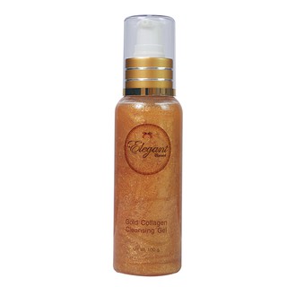 010 อิลิแกนท์ Elegant Gold Collagen Cleansing Gel 100 ml.เจลล้างหน้าทองคำคอลลาเจนพร้อมบำรุง