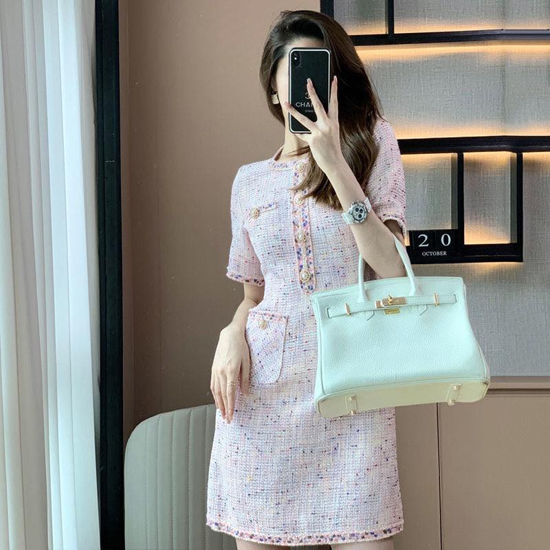 Candy Tweed Dress พร้อมส่ง/พรีออเดอร์ Shopee Thailand