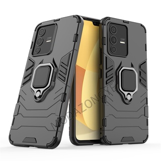 VIVO V23 5G V23e V21 V20 Pro Se เคส พลาสติกแบบแข็ง Silicone Hard Plastic Armor Back Phone Cover Shockproof