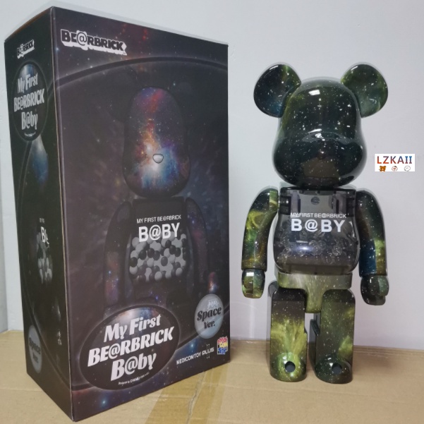 ฟิกเกอร์ Bearbrick 400% × The Starry Night Van Gogh 28 ซม. คุณภาพ