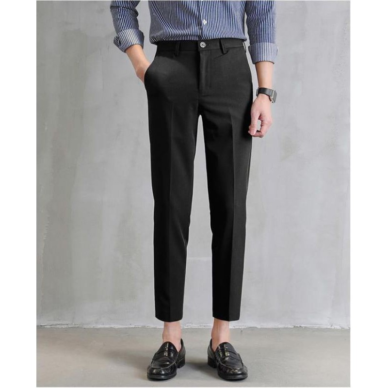 ภาพสินค้าFashion Casual Slacks Cropped Pants X201 กางเกงสแล็คชาย 5 ส่วน สไตล์เกาหลี จากร้าน eurekap บน Shopee ภาพที่ 4