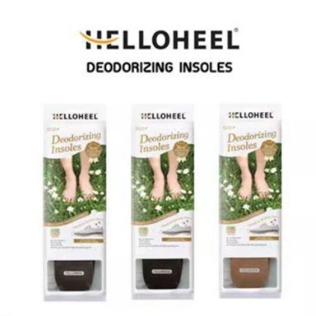 ราคาและรีวิวHelloHeel " Deodorizing Insoles" แผ่นรองรองเท้า​ รุ่นดับกลิ่น​ ลดกลิ่นอับ​ หนา​ 4.5mm
