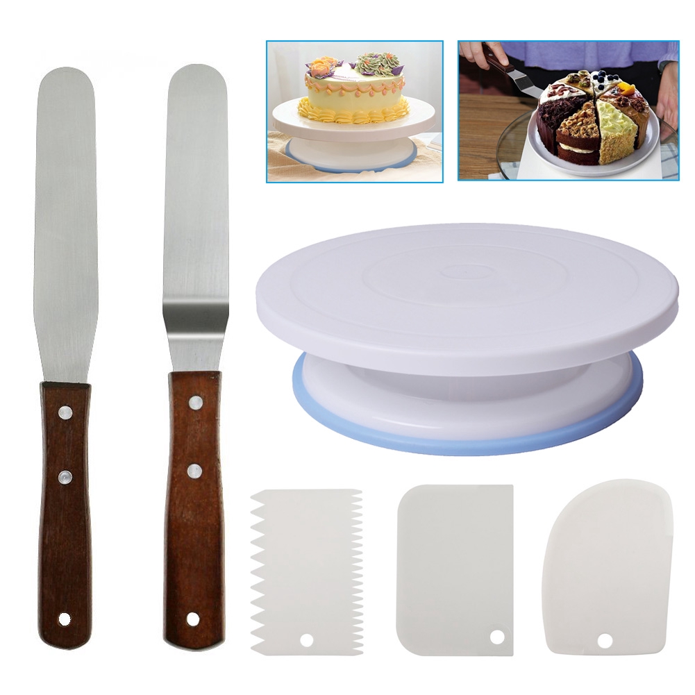 1-set-cake-decorating-turntable-rotating-cake-stand-with-comb-amp-icing-smoother-icing-spatula