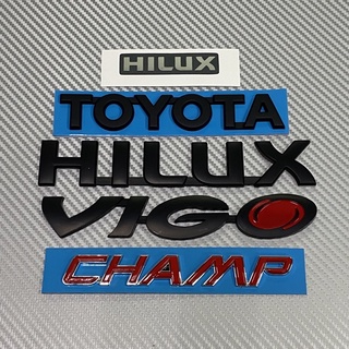 โลโก้ Hilux สติ๊กเกอร์  toyota  Hilux vigo Champ ยกชุด 5 ชิ้น