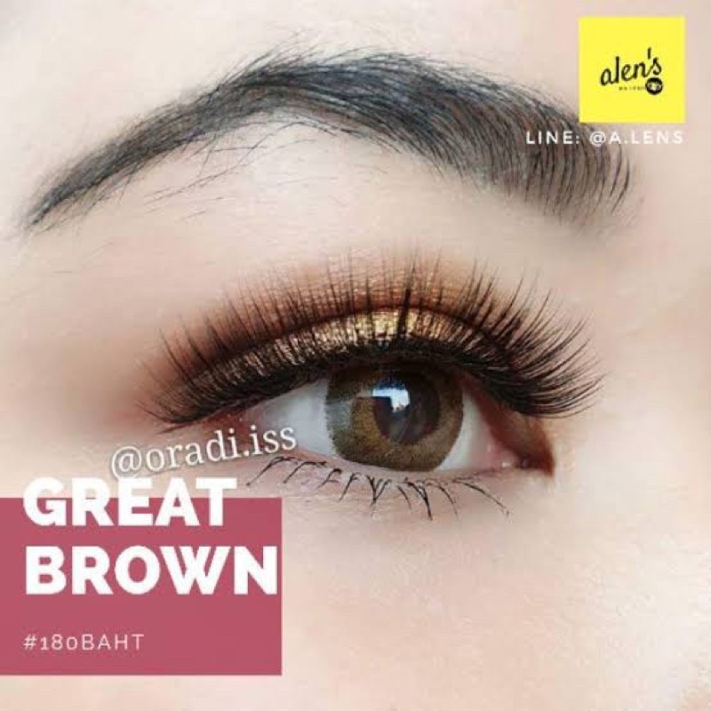 คอนแทคเลนส์-great-brown-beautylens-มีค่าสายตาสั้นถึง-700-สีน้ำตาลขนาดมินิสวยเซ็กซี่ขายดี