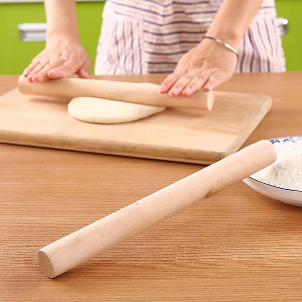 epoch-pop-rolling-pins-baking-dough-28cm-cookie-crust-cake-kitchen-tools-pastry-flour-natural-wooden