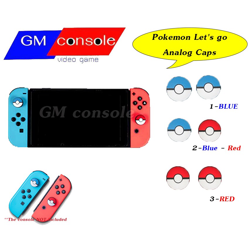 ภาพหน้าปกสินค้ายางอนาล้อก nintendoswitch จอยคอน Silicone Analog Stick Cap for Joy-Con Controller  (Pokemon Edition)