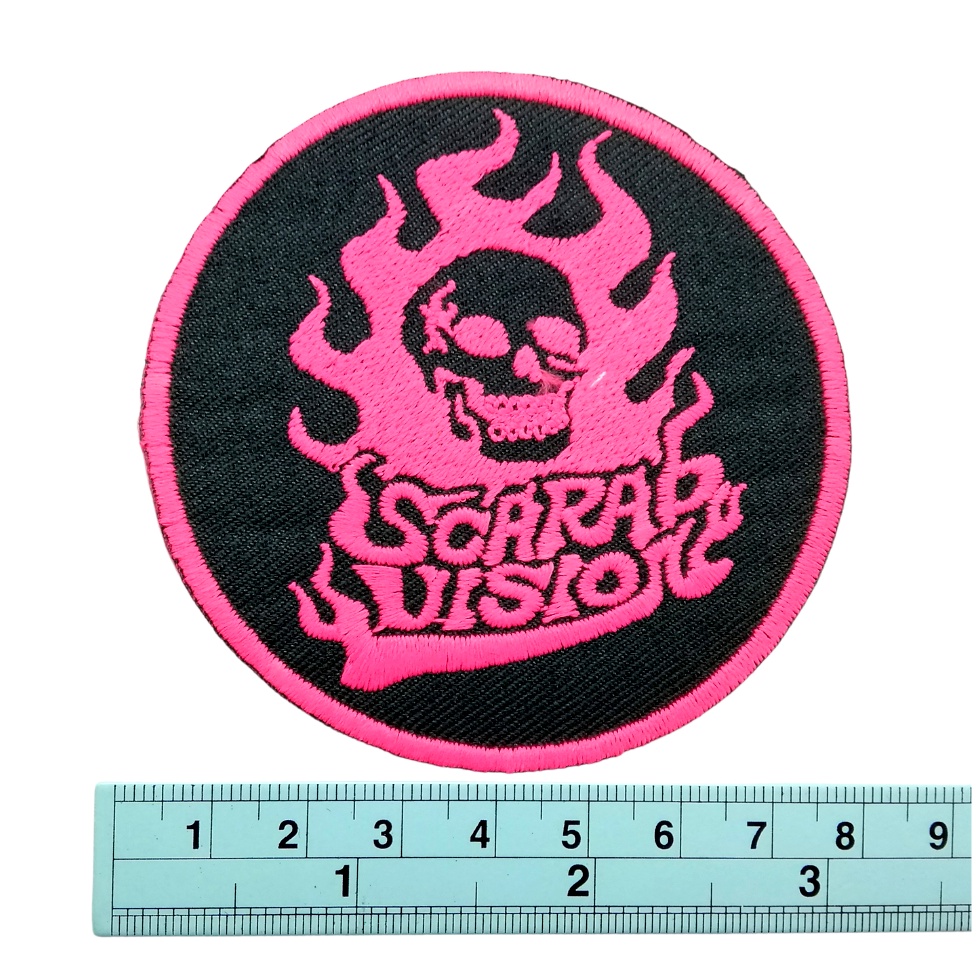 scarab-vision-ตัวรีดติดเสื้อ-หมวก-กระเป๋า-แจ๊คเก็ตยีนส์-hipster-embroidered-iron-on-patch-diy