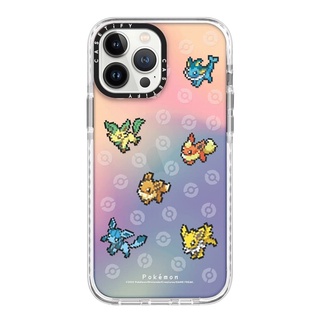 (พร้อมส่ง)13ProMax/13Pro Casetify Pixel Pokemon Eevee Evolution Impact Case