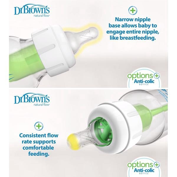 ขวดนม-dr-browns-ลดโคลิค-รุ่น-options-plus-4-9-oz-dr-browns-options-baby-bottle-คอแคบ