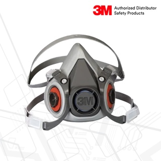 3M™ 6100 หน้ากากครึ่งหน้า ชนิดไส้กรองคู่ ขนาดเล็ก (เฉพาะหน้ากาก)