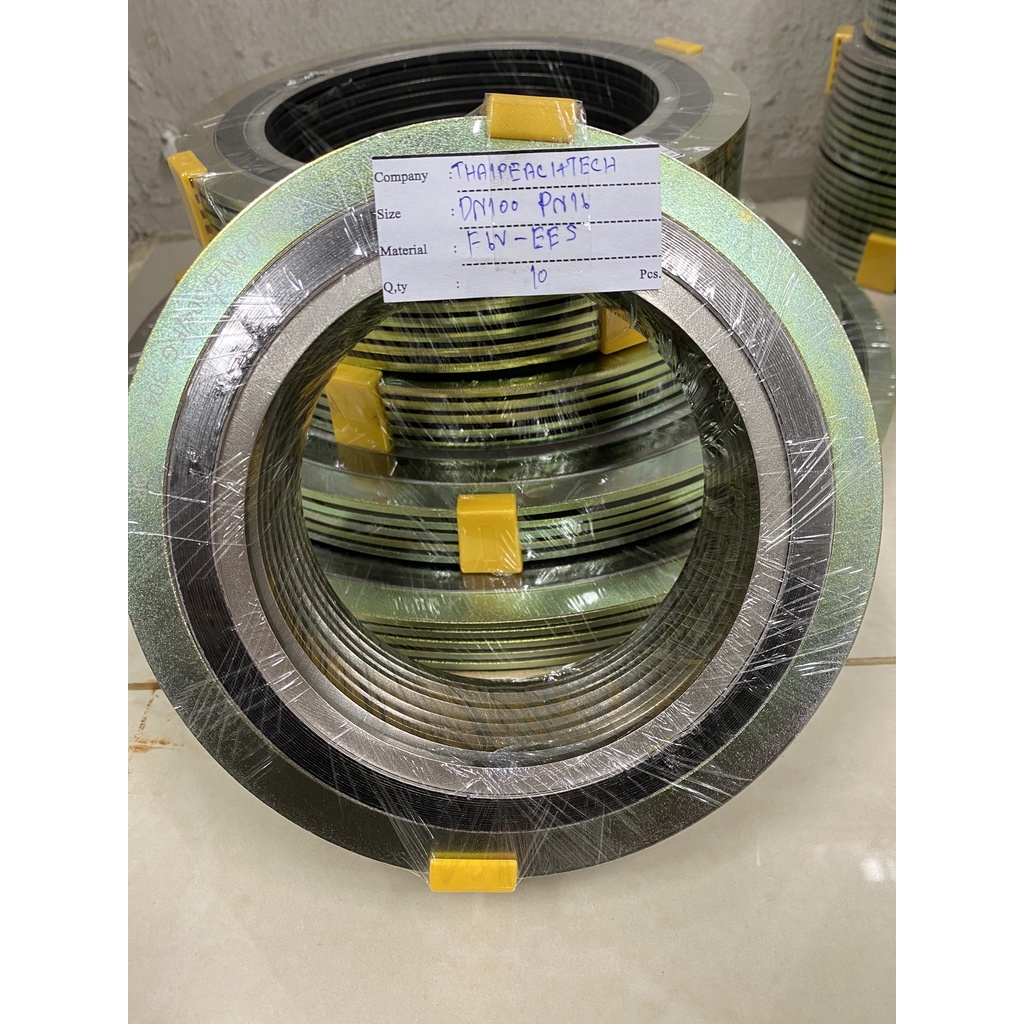 ประเก็นเหล็กPN16 ราคาส่ง Spiral Wound Gasket ประเก็นหน้าแปนDN100