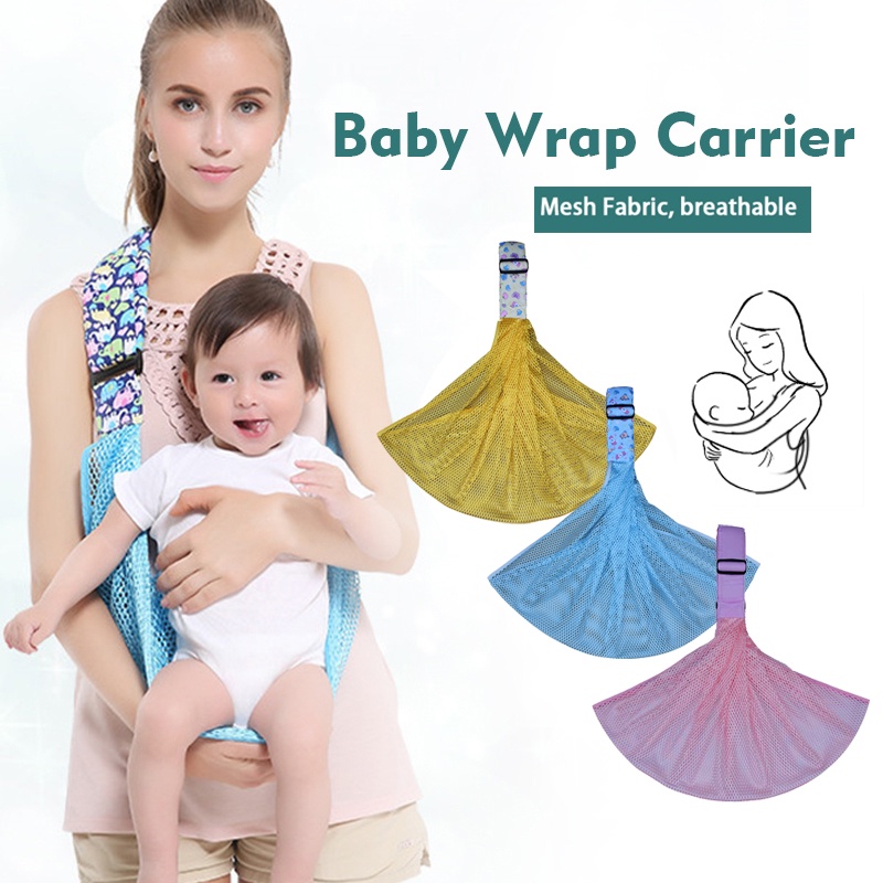 เป้อุ้มเด็ก-รุ่นระบายอากาศ-baby-carrier-ปรับได้-สำหรับเด็กแรกเกิด-เบบี้สลิงอุ้มง่าย-breathable-baby-sling-ใช้ในเมืองร้อน