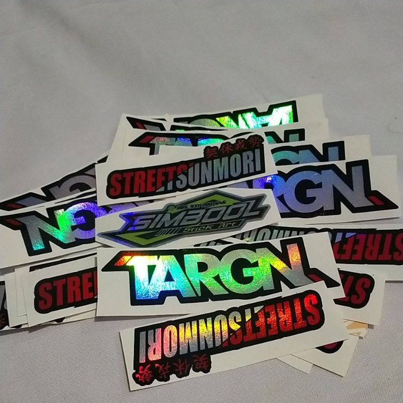 Targn STREETSUNMORI สติ๊กเกอร์ตัดโฮโลแกรม | Shopee Thailand