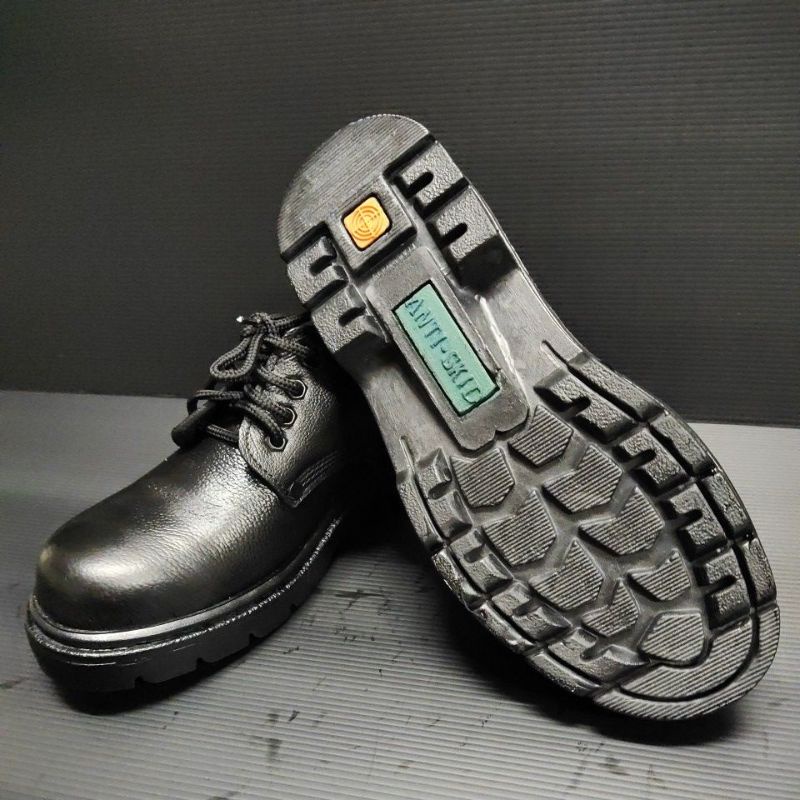ภาพหน้าปกสินค้ารองเท้าเซฟตี้รองเท้าหัวเหล็กหนังแท้สีดำ100% จากร้าน kasem.shop บน Shopee