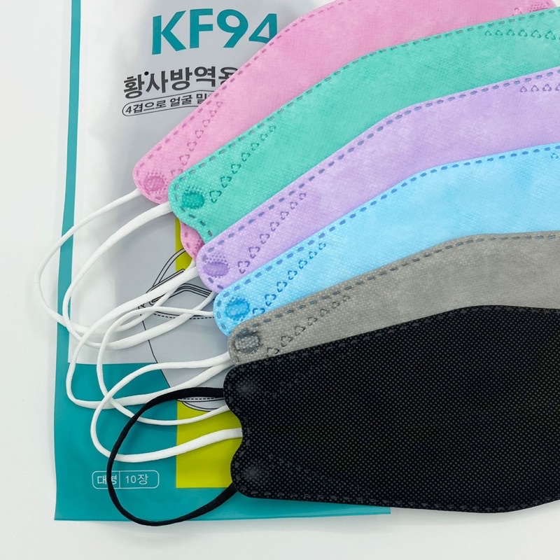 ภาพสินค้าแมส แมสเกาหลี แมสkf94 แมสทรง3D หน้ากากอนามัยเกาหลี KF94 สินค้า1แพ็ค10ชิ้น แมส พร้อมส่งในไทย จากร้าน y.m.w บน Shopee ภาพที่ 2