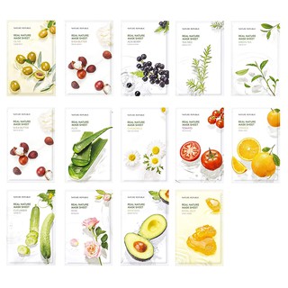 ภาพหน้าปกสินค้าแผ่นมาส์กหน้า 14สูตร เนเจอร์รีพับบลิค Korea Nature Republic Real Nature Mask Sheet มาส์กหน้า ลดริ้วรอย Rojukiss ชีทมาส์ก ที่เกี่ยวข้อง