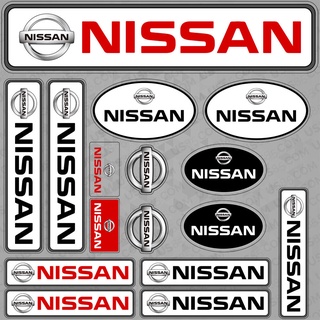 สติกเกอร์โลโก้ ลายทาง สําหรับตกแต่งภายในรถยนต์ Nissan Sport