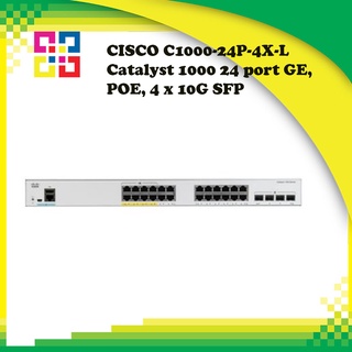 CISCO C1000-24P-4X-L Catalyst 1000 24 port GE, POE, 4 x 10G SFP