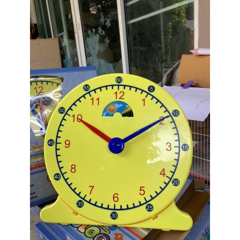 ส่งจากกทม-นาฬิกาสอนเวลาเด็ก-รุ่นเข็มหมุนได้ตามจริง-สื่อการสอนเรื่องเวลา