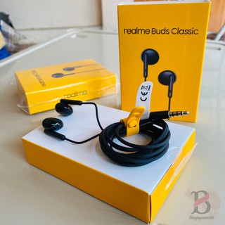 หูฟังRealme Buds Classic หูฟังเรียวมีของแท้  เสียงดี ช่องเสียบแบบ 3.5 mm เเข็งเเรง ทนทาน