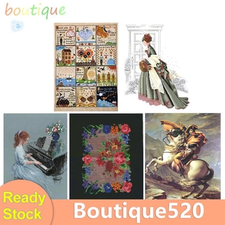 bou❀Cross Stitch❀Landscape Cross Stitch 11CT Stamped DIY Canvas Embroidery Kits Room Decor