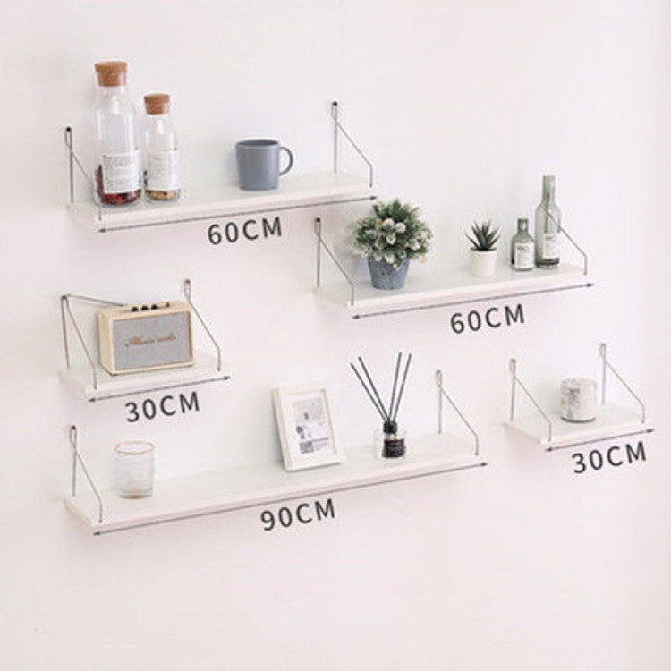 ชั้นวางของมินิมอลชั้นติดผนัง-wooden-rack-shelf-30-60-90cm