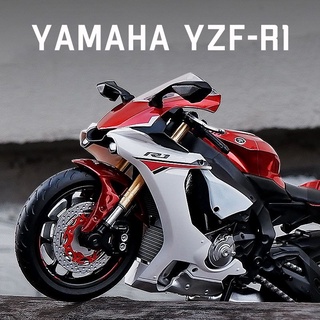 โมเดลรถจักรยานยนต์ สเกล 1:12 Yamaha YZF-R1 โลหะอัลลอยด์ ของขวัญวันเกิด ของเล่นสําหรับเด็กผู้ชาย