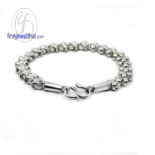 Finejewelthai สร้อยแขนเงิน-สร้อยแขนออกแบบ-สร้อยแขน-เงินแท้-Bracelet -Silver-Design - T10220000