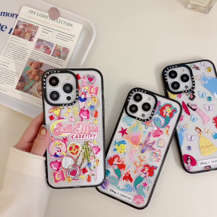 disney-เคสโทรศัพท์มือถือ-แบบใส-กันกระแทก-ลายการ์ตูนเจ้าหญิงดิสนีย์-เซเลอร์มูน-สําหรับ-iphone-14-pro-max-13-12-11-14plus