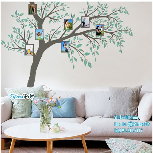 bigsize-transparent-wall-sticker-สติ๊กเกอร์ติดผนัง-ต้นไม้กรอบรูป-jm7337-กว้าง260xสูง270cm