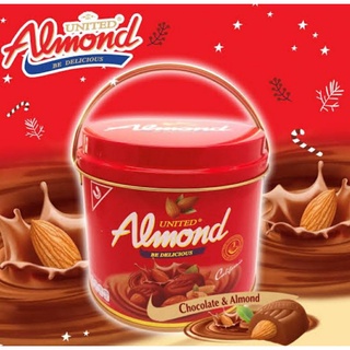ภาพหน้าปกสินค้ายกลัง 6 กระป๋อง ช็อกโกแลต ยูไนเต็ด อัลมอนด์ หูหิ้ว เทศกาล 40 เม็ด 220 กรัม 770 บาท united almond chocolate ที่เกี่ยวข้อง