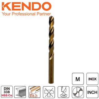 KENDO 10311004 ดอกสว่านเจาะสแตนเลส(โคบอลท์) 11.0 × 142mm (1 ชิ้น/แพ็ค)