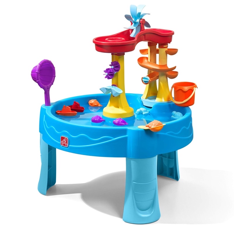 step-2-kids-archway-falls-water-sand-table-with-accessories-pool-outdoor-gift