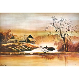 โปสเตอร์ ภาพวาด สีน้ำมัน วิถีชีวิต ชาวนา โบราณ Landscapes Painting POSTER 20”x30” Inch Lifestyle Farmer Antique