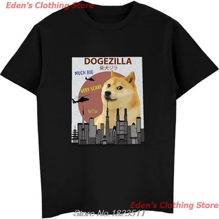 Edens Clothing Store 2022 เสื้อยืด Dogezilla ตลก ตลก Doge Meme Shiba Inu สุนัขประเดิมผู้ชายเสื้อยืดฮาราจูกุ เสื้อยืดพิม