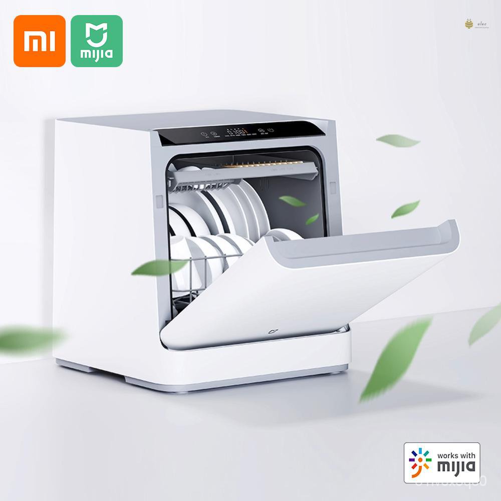 【In Spot】 Elec Xiaomi Mi Smart Dishwasher 4 Dining Sets Desktop Kitchen Cleaner Dish Wash