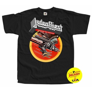 เสื้อยืดโอเวอร์ไซส์เสื้อยืด ทรงหลวม ลาย Judas Priest Screaming สไตล์ยุโรป สําหรับ Vengeance 1982S-3XL