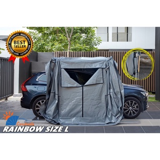 เต็นท์พับได้ เต็นท์จอดสำเร็จรูป CARSBRELLA  รุ่น RAINBOW SIZE L สำหรับรถขนาดกลาง  - ใหญ่ ป้องกันฝุ่นและสิ่งสกปรก