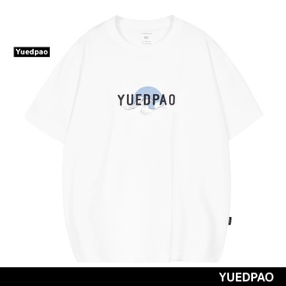 สินค้า Yuedpao ยอดขาย No.1 รับประกันไม่ย้วย 2 ปี ผ้านุ่ม เสื้อยืดเปล่า เสื้อยืด Oversize White tsunami print