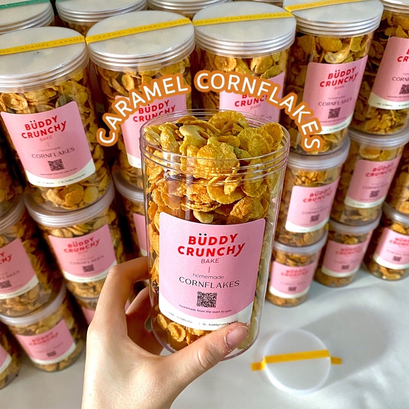 ภาพหน้าปกสินค้าคอนเฟลค คาราเมล ผสมธัญพืช (Caramel Cornflakes) หอม หวานน้อย