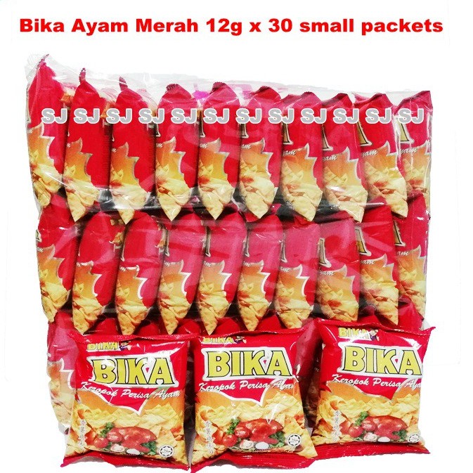 ขนมขบเคี้ยวรสไก่-bika-นำเข้าจากมาเลเซีย-14g-x-30