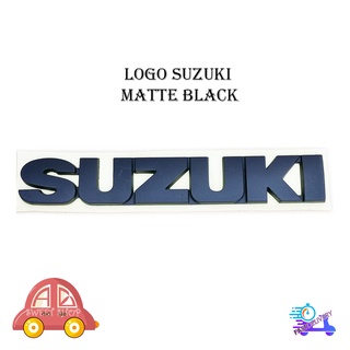 โลโก้ Suzuki ดำด้าน matte black LOGO SUZUKI MATTE ติด Suzuki SWIFT มีบริการเก็บเงินปลายทาง