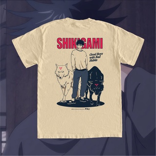 เสื้อยืดสีขาวเสื้อยืด พิมพ์ลายอนิเมะมหาเวทย์ผนึกมาร Kuruu Megumi ShikiS-4XL