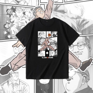 เสื้อยืดผู้ชาย Slam DUNK เสื้อยืดลําลอง พิมพ์ลายการ์ตูนอนิเมะ Sakuragi Hanamichi แฟชั่นฤดูร้อน สไตล์ฮิปฮอป สําหรับผู้ชาย