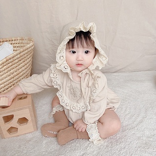 Newborn Baby Girls Romper With Hat infant boys girls Long Sleeve Warm Spring Autumn Losse 2pcs Clothes Clothing Set