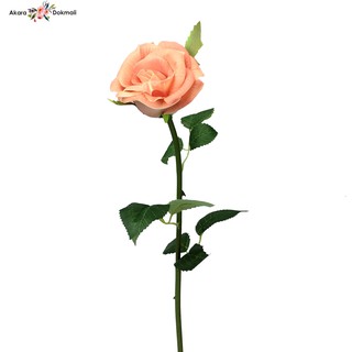 ดอกกุหลาบ Artificial rose กุหลาบสีold rose งานพียู ดอกไม้ประดิษฐ์เกรดพรีเมียม