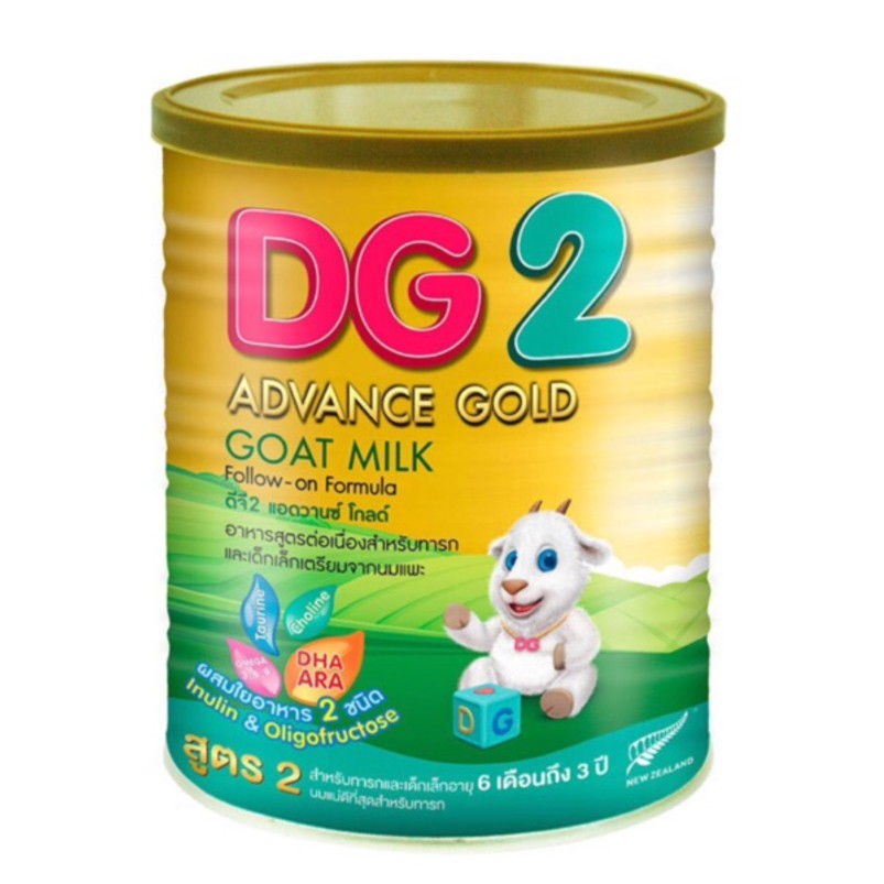ภาพสินค้าDG2 DG 2 Advance Gold ดีจี2 ดีจี 2 แอดวานซ์ โกลด์ นมแพะ สำหรับทารก และ เด็กเล็ก ขนาด 400 กรัม 15392 จากร้าน medicalhub115 บน Shopee ภาพที่ 1