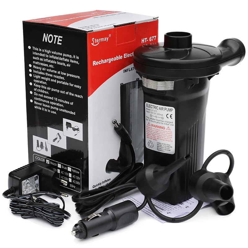 stermay-rechargeable-electric-air-pump-stermay-ht-677-เครื่องสูบลมไฟฟ้า-ระบบชาร์ตไฟ-หัวชาร์ตไฟรถ-3-in-1